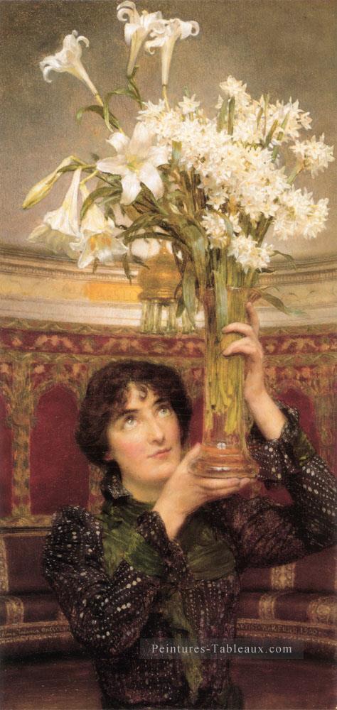 Drapeau de la Trève romantique Sir Lawrence Alma Tadema Peintures à l'huile